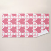 Coeurs roses (Serviette de bain)
