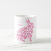 Coeurs roses Bunny Mug (Centre)