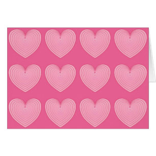 Coeurs roses de corail sur un arrière - plan rose 