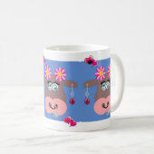 Coeurs roses de vache Bijoux Mug (Devant droit)