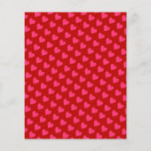Coeurs roses en rouge avec papier rose 4.5x5.6 (Dos)