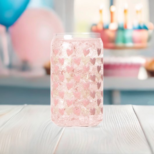 Cœurs roses et dorés esthétiques (Insitu (Baby Shower))