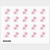 Coeurs roses et Stickers Vine (Feuille)