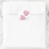 Coeurs roses et Stickers Vine (Sac)