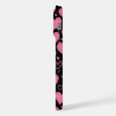 coeurs roses mignons coque iphone 15 pro max (Côté gauche)