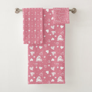 Cœurs roses mignons de la Saint-Valentin et amour