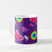 Coeurs roses Mug (Devant gauche)