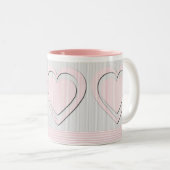 Coeurs roses - Mugs (Devant droit)