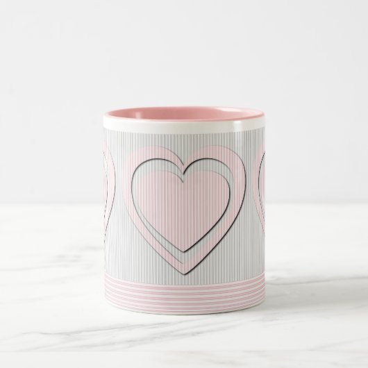 Coeurs roses - Mugs (Centre)