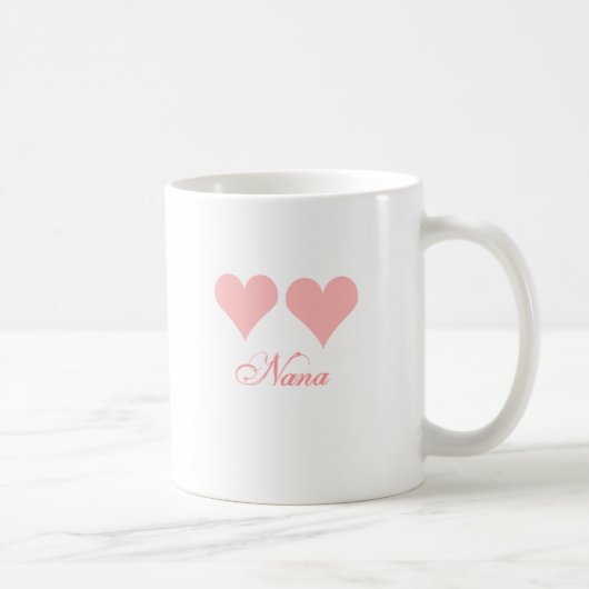 coeurs roses Nana mug (Droite)
