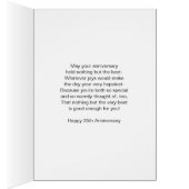 Coeurs roses Personnalisé 35e anniversaire de Mari (Intérieur (Droit))