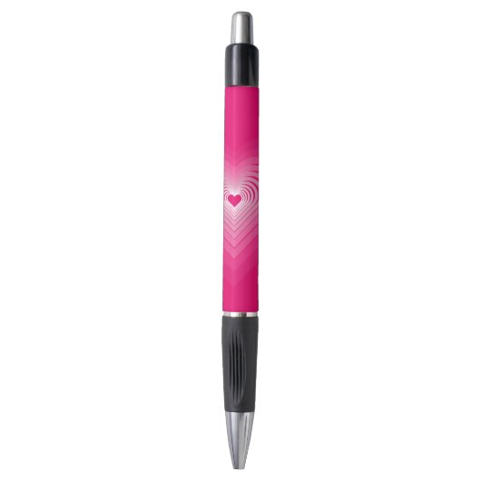 Coeurs roses Stylo (Devant (Vertical))