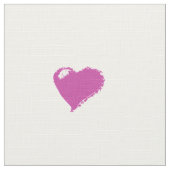 Coeurs roses Tissu de polyester sur mesure (Détail)