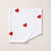 Cœurs Rouges (Gant de toilette)