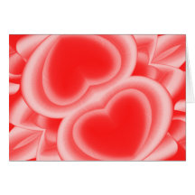 Coeurs rouges en miroir