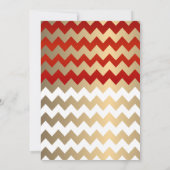 Coeurs rouges et aurifères profonds - Invitation (Dos)