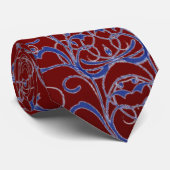 Coeurs rouges et Cravate dentelle bleue (Roulé)