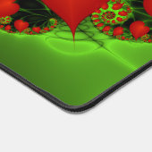 Coeurs rouges Lime vert Moderne Art Abstrait fract (Coin)