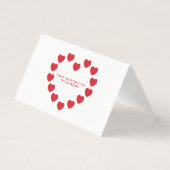 Coeurs rouges mignons coutume moderne Saint Valent (Front)