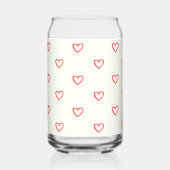 Coeurs rouges Motif, mignonne, amour (Verso)