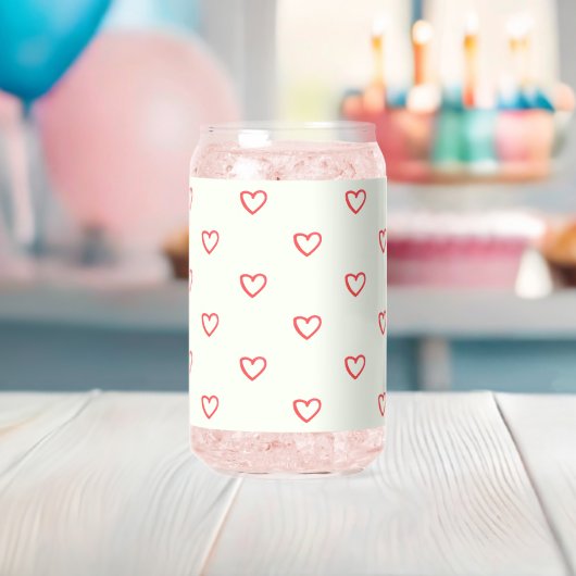 Coeurs rouges Motif, mignonne, amour (Insitu (Baby Shower))