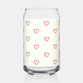 Coeurs rouges Motif, mignonne, amour (Gauche)
