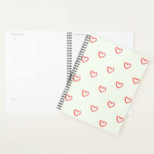 Coeurs rouges Motif, mignonne, amour (Devant avec enveloppe)