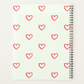 Coeurs rouges Motif, mignonne, amour (Dos)