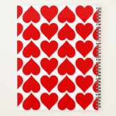 Coeurs rouges Motif, Romantique, Amour (Dos)
