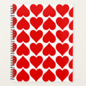 Coeurs rouges Motif, Romantique, Amour (Devant)