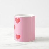 Coeurs rouges mug (Centre)