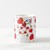 Coeurs rouges Mug heureux Anniversaire Mug (Centre)