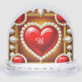 Cœurs rouges ornés d'or et de perles (Arrière)