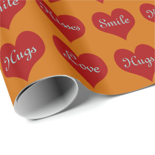 Coeurs ~ Rouleau Papier d'enveloppement Cadeau CHA