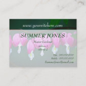 Coeurs saignants Cartes de visite floraux (Dos)