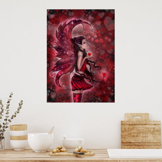 Coeurs Saint Valentin Version 2 Poster (Cuisine)