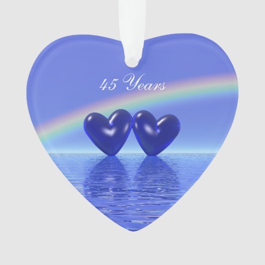 Coeurs saphirs du 45e anniversaire (devant)