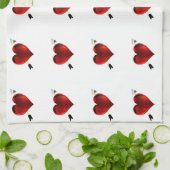 Coeurs Serviettes de cuisine (Plié)