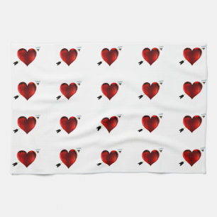 Coeurs Serviettes de cuisine