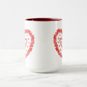 CŒURS SUCRÉS Grand Mug Marron Combo (Centre)
