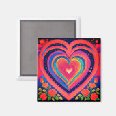 Coeurs super et aimant Rose Galactique (Recto/Verso)
