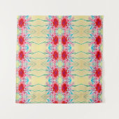 Coeurs sur la tapisserie du feu (Devant (Horizontal))