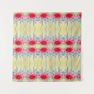 Coeurs sur la tapisserie du feu