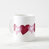 Coeurs sur les coeurs Mug (Devant gauche)