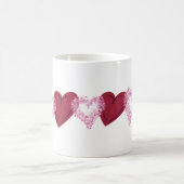 Coeurs sur les coeurs Mug (Centre)