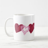 Coeurs sur les coeurs Mug (Gauche)