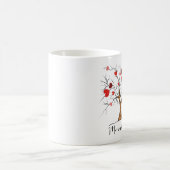 Coeurs sur un arbre Bonne Mug matinale (Centre)