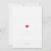 Coeurs Sur Une Chaîne Con Amore Invitation (Dos)