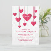 Coeurs Sur Une Invitation À Chaîne De Con Amor (Debout devant)