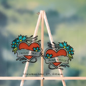 Coeurs tatoués, Mariage graphique de tatouage (Neutre)